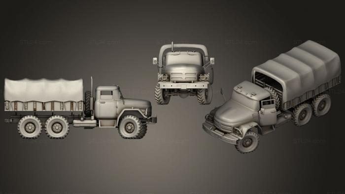 Автомобили и транспорт (Официальный представитель PUBG Truck, CARS_0413) 3D модель для ЧПУ станка
